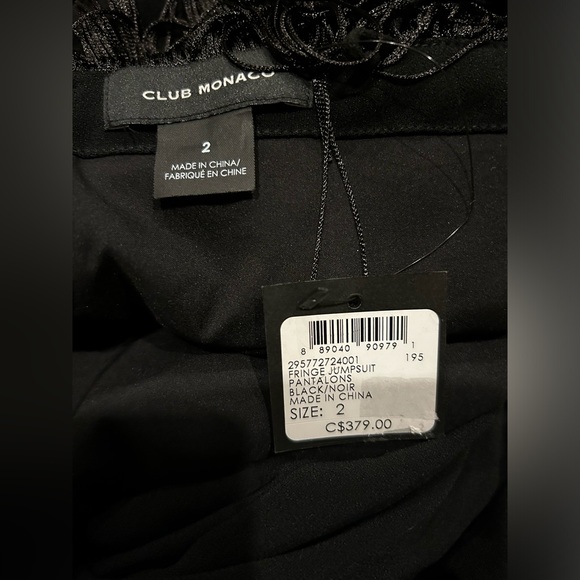 Club Monaco NWT Fringe Dressy Jumpsuit Size 2 XS - Picture 6 of 8